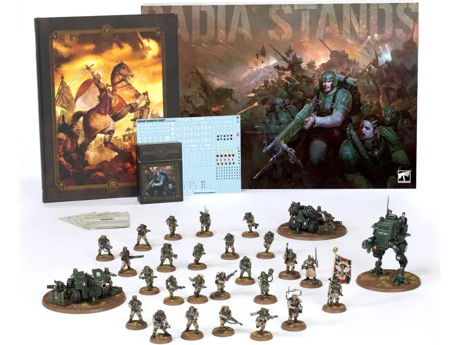 Collectible Miniature Games Games Workshop - Warhammer 40K - Cadia Stands: Astra Militarum Army Set - 47-03 - Cardboard Memories Inc.