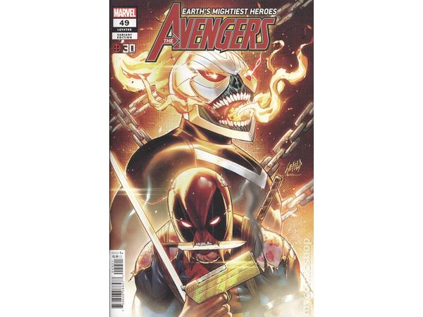 Comic Books Marvel Comics - Avengers 049 - Liefeld Deadpool 30th Anniversary Variant Edition (Cond. VF-) - 10193 - Cardboard Memories Inc.