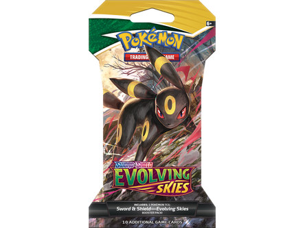 Trading Card Games Pokemon - Sword and Shield - Evolving Skies - Sleeved Blister Pack - Cardboard Memories Inc.