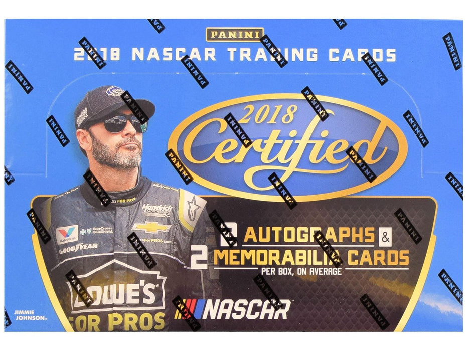 Sports Cards Panini - 2018 - Nascar - Certified - Hobby Box - Cardboard Memories Inc.