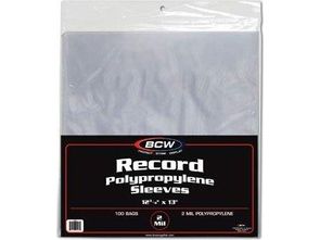 Supplies BCW - Record Sleeves 12 3-4 x 13 - Box of 10 - Cardboard Memories Inc.