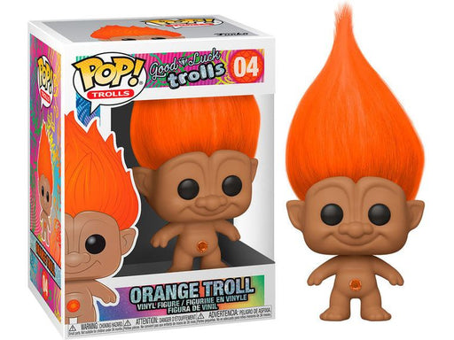 Action Figures and Toys POP! - Good Luck Trolls - Orange Troll - Cardboard Memories Inc.