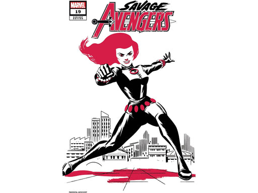 Comic Books Marvel Comics - Savage Avengers 019 - Michael Cho Black Widow Two-Tone Variant Edition (Cond. VF-) - 5688 - Cardboard Memories Inc.
