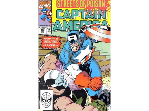 Comic Books Marvel Comics - Captain America (1968 1st Series) 378 - 7277 - Cardboard Memories Inc.