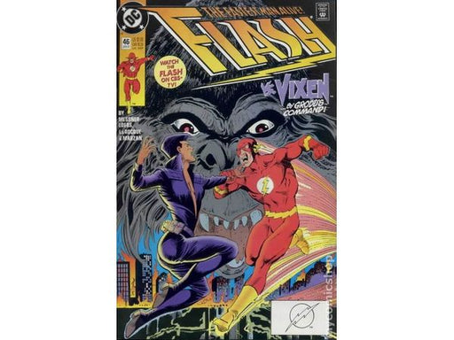 Comic Books DC Comics - Flash (1987 2nd Series) 046 (Cond. FN/VF) - 15448 - Cardboard Memories Inc.