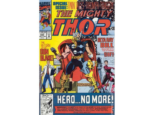 Comic Books Marvel Comics - Thor (1962-1996 1st Series) 442 (Cond. VF) - 8392 - Cardboard Memories Inc.