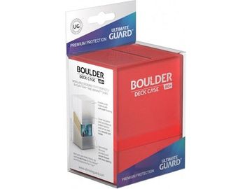 Supplies Ultimate Guard - Boulder Deck Case - Ruby - 80 - Cardboard Memories Inc.