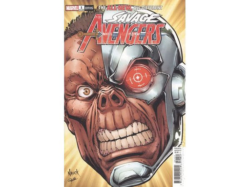 Comic Books Marvel Comics - Savage Avengers 001 (Cond. VF-) - Nauck Headshot Variant Edition - Cardboard Memories Inc.