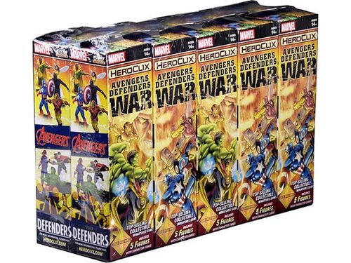 Collectible Miniature Games Wizkids - Marvel - HeroClix - Avengers - Defenders War - Booster Brick - Cardboard Memories Inc.