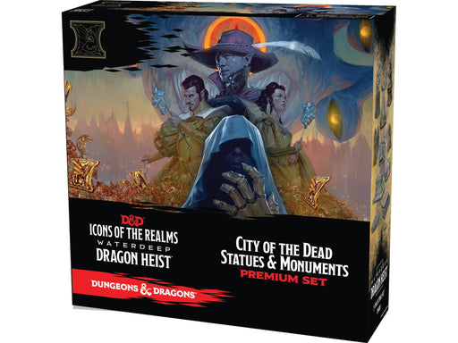 Role Playing Games Wizards of the Coast - Dungeons and Dragons - Icons of the Realms - Waterdeep Dragon Heist - City of the Dead Statues and Monuments Premium Case Incentive Set - Cardboard Memories Inc.