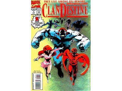 Comic Books Marvel Comics - Clandestine (1994 1st Series) 001 (Cond. G) - 12112 - Cardboard Memories Inc.