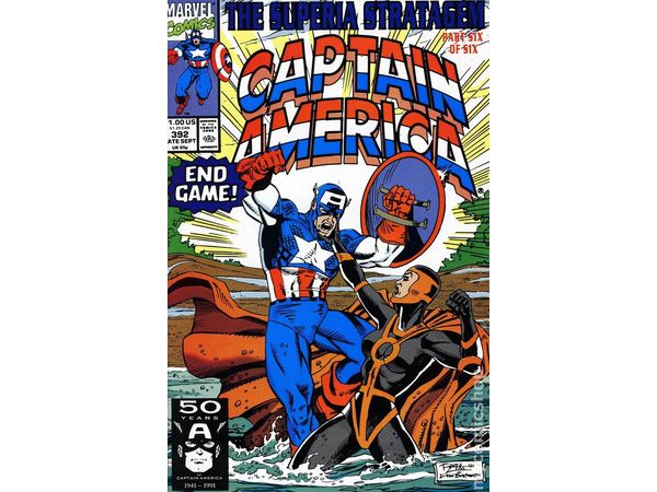 Comic Books Marvel Comics - Captain America (1968 1st Series) 392 - 7287 - Cardboard Memories Inc.
