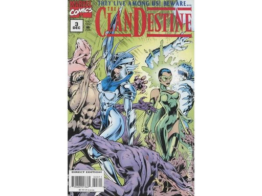 Comic Books Marvel Comics - Clandestine (1994 1st Series) 003 (Cond. VF-) - 12114 - Cardboard Memories Inc.