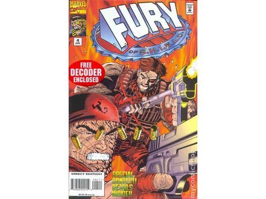 Comic Books Marvel Comics - Fury of Shield (1995) 004 (Cond. VF-) - 14215 - Cardboard Memories Inc.