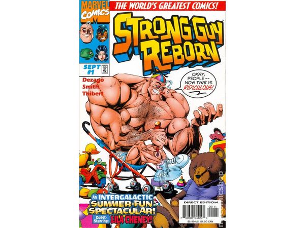 Comic Books Marvel Comics - Strong Guy Reborn (1997) 001 (Cond. VG/FN) - 8270 - Cardboard Memories Inc.