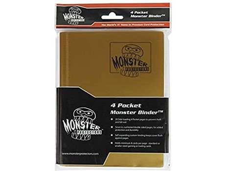 Supplies BCW - Monster - 4 Pocket Binder - Matte Gold - Cardboard Memories Inc.