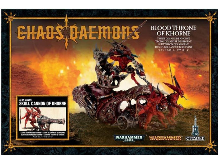 Collectible Miniature Games Games Workshop - Warhammer 40k - Warhammer - Citadel - Chaos Daemons - Blood Throne of Khorne - 97-22 - Cardboard Memories Inc.