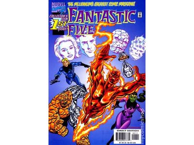 Comic Books, Hardcovers & Trade Paperbacks Marvel Comics - Fantastic Five (1991 1st Series) 001 (Cond. VF-) - 15270 - Cardboard Memories Inc.