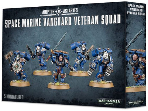 Collectible Miniature Games Games Workshop - Warhammer 40K - Space Marines - Vanguard Veteran Squad - 48-18 - Cardboard Memories Inc.