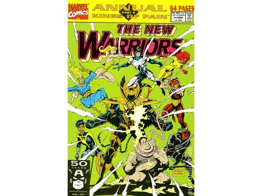 Comic Books Marvel Comics - New Warriors (1990 1st Series) Annual 001 (Cond. FN/VF) - 13296 - Cardboard Memories Inc.