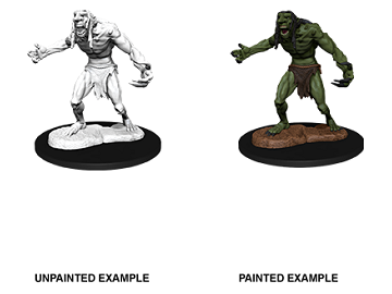 Role Playing Games Wizkids - Dungeons and Dragons - Unpainted Miniature - Nolzurs Marvellous Miniatures - Raging Troll - 90081 - Cardboard Memories Inc.