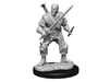 Role Playing Games Wizkids - Dungeons and Dragons - Unpainted Miniature - Nolzurs Marvellous Miniatures - Human Bard Male - 90306 - Cardboard Memories Inc.