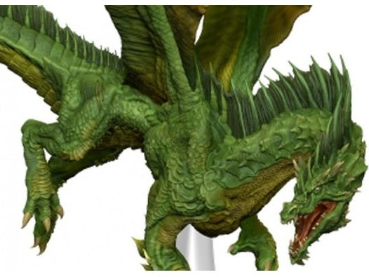 Role Playing Games Wizards of the Coast - Dungeons and Dragons - Icons of the Realms - Adult Green Dragon - Cardboard Memories Inc.