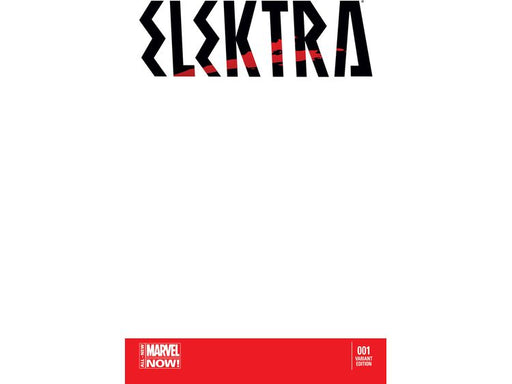 Comic Books, Hardcovers & Trade Paperbacks Marvel Comics - Elektra (2014) 001 - Blank Variant Edition (Cond. VF-) - 14219 - Cardboard Memories Inc.