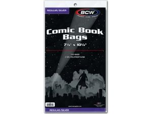 Comic Supplies BCW - Regular/Silver Comic Book Bags - Cardboard Memories Inc.