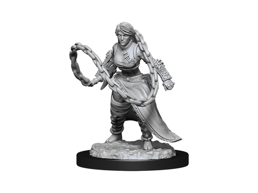 Role Playing Games Wizkids - Dungeons and Dragons - Unpainted Miniature - Nolzurs Marvellous Miniatures - Human Monk Female - 90225 - Cardboard Memories Inc.