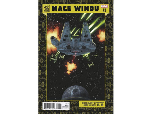 Comic Books Marvel Comics - Star Wars Mace Windu Jedi of the Republic 003 40th Anniversary Cover (Cond. VF-) - 3559 - Cardboard Memories Inc.