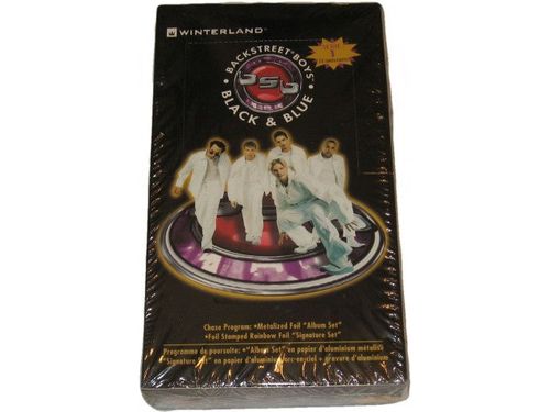 Trading Card Games Winterland - 2000 - Backstreet Boys - Series 1 - Black and Blue - Trading Card Box - Cardboard Memories Inc.