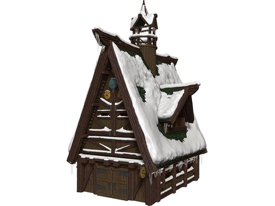 Role Playing Games Wizards of the Coast - Dungeons and Dragons - Icons of the Realms - Icewind Dale - Rime of The Frostmaiden - Ten Towns - Papercraft Set - Cardboard Memories Inc.