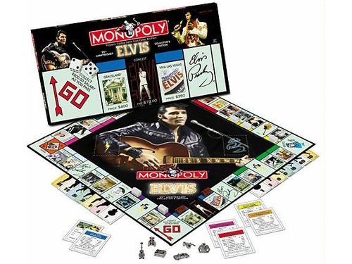 Board Games Usaopoly - Monopoly - Elvis 75th Anniversay Collectors Edition - Cardboard Memories Inc.