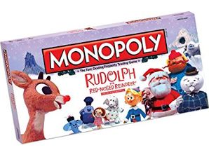 Board Games Usaopoly - Monopoly - Rudolph the Red-Nosed Reindeer Collectors Edition - Cardboard Memories Inc.