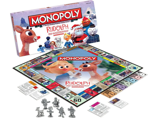 Board Games Usaopoly - Monopoly - Rudolph the Red-Nosed Reindeer Collectors Edition - Cardboard Memories Inc.