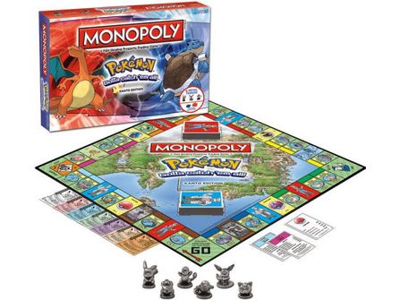Board Games Usaopoly - Monopoly - Pokemon - Kanto Edition - Cardboard Memories Inc.