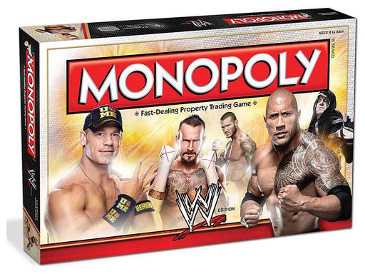 Board Games Usaopoly - Monopoly - WWE Wrestling Edition - Cardboard Memories Inc.