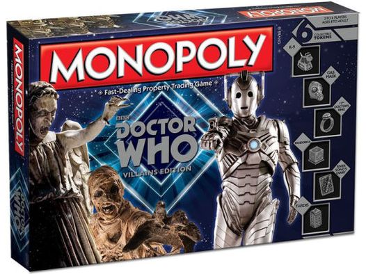 Board Games Usaopoly - Monopoly - Doctor Who Villains Edition - Cardboard Memories Inc.