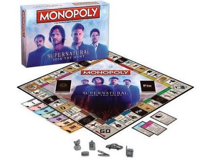 Board Games Usaopoly - Monopoly - Supernatural - Cardboard Memories Inc.
