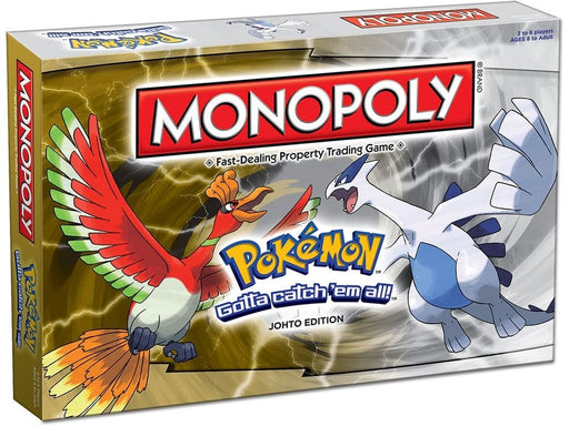Board Games Usaopoly - Monopoly - Pokemon - Johto Edition - Cardboard Memories Inc.