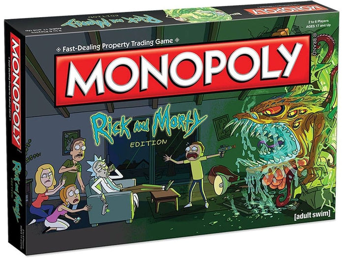 Board Games Usaopoly - Monopoly - Rick and Morty - Cardboard Memories Inc.