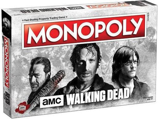 Board Games Usaopoly - Monopoly - Walking Dead AMC TV Series - Cardboard Memories Inc.