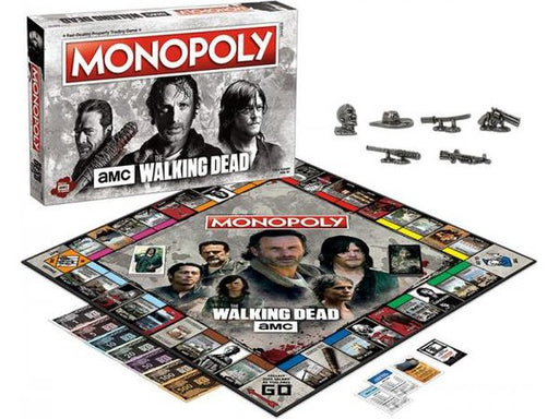 Board Games Usaopoly - Monopoly - Walking Dead AMC TV Series - Cardboard Memories Inc.