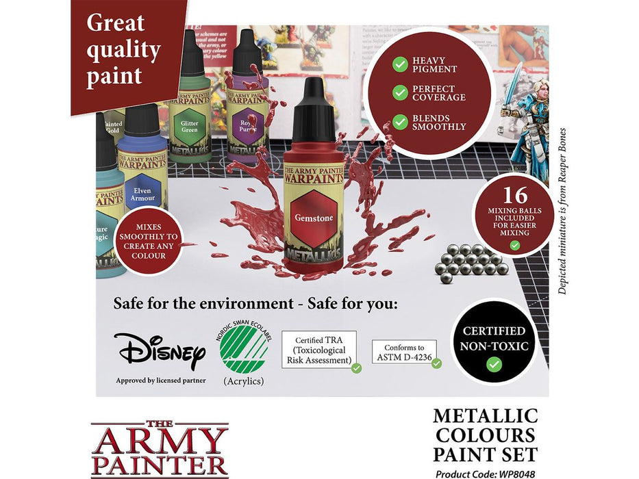 Paints and Paint Accessories Army Painter - Metallic Colours - Paint Set - Cardboard Memories Inc.