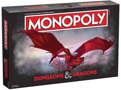 Dice Games Usaopoly - Monopoly - Dungeons and Dragons - Cardboard Memories Inc.