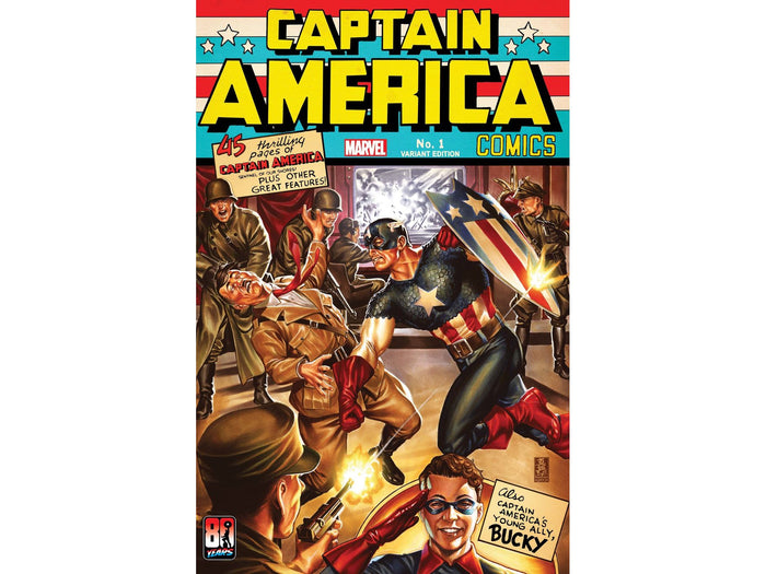 Comic Books Marvel Comics - Captain America Anniversary Tribute 001 - Brooks Variant Edition - Cardboard Memories Inc.