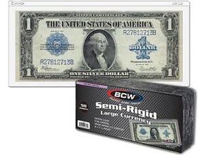 Supplies BCW - Semi-Rigid Large Currency/Bill Holders - Cardboard Memories Inc.