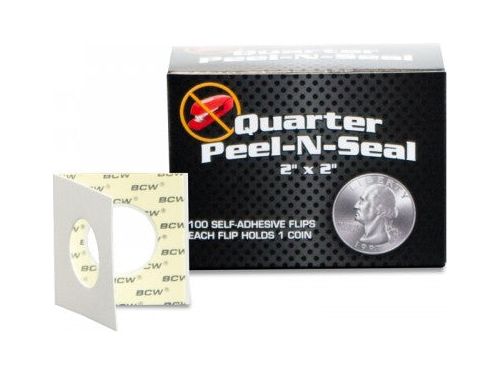Supplies BCW - Quarter Peel-N-Seal Coin Flips - Cardboard Memories Inc.
