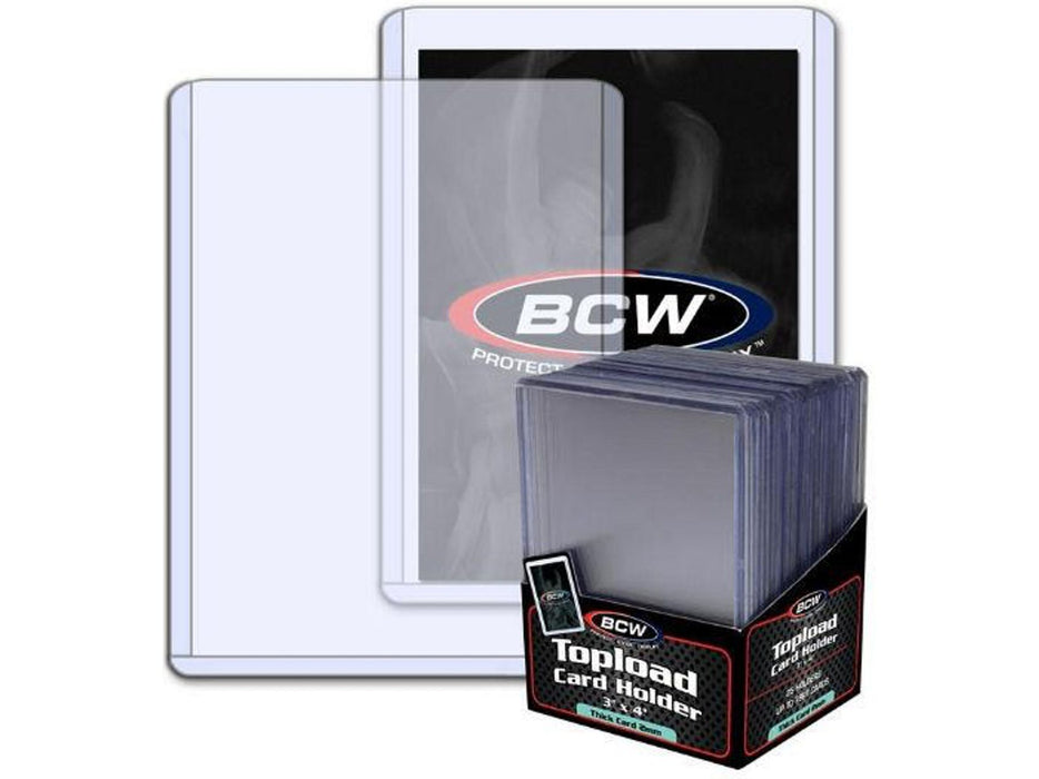 Supplies BCW - Top Loaders - 3x4 Thick 79pt Pack - Cardboard Memories Inc.